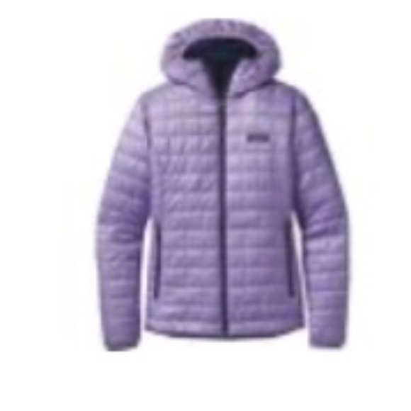 Patagonia Hooded Nano Puff Jacket in Lilac, size L - Picture 3 of 4